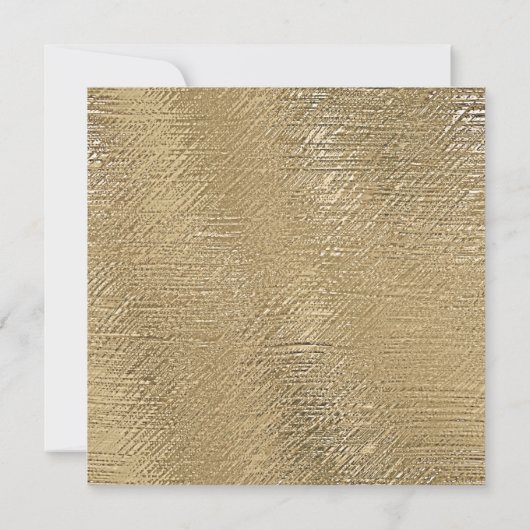 Modern Gold Texture Lined Personalized Name  Notitiekaartje (Achterkant)