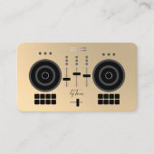 Modern Gold-Tone 2021 DJ | Glanzend Visitekaartje (Voorkant)