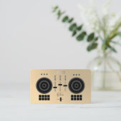 Modern Gold-Tone 2021 DJ | Glanzend Visitekaartje (Staand voorkant)