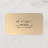 Modern Gold-Tone 2021 DJ | Glanzend Visitekaartje (Achterkant)