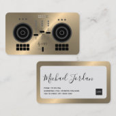 Modern Gold-Tone 2023 DJ Visitekaartje (Voorkant / Achterkant)