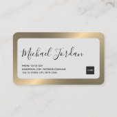 Modern Gold-Tone 2023 DJ Visitekaartje (Achterkant)