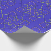 Modern Gold-Tone Geometric Pattern Wrapping Paper Cadeaupapier (Hoek)