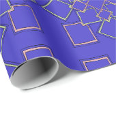 Modern Gold-Tone Geometric Pattern Wrapping Paper Cadeaupapier (Rol Hoek)