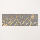 Modern Gold Tree Silhouette Minimaal grijs design Yogamat