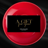 Modern Gold Typography Certificaat Gift Kaart