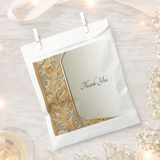Modern Gold  voorkeurstas Bedankzakje (Geknipt)