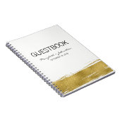 Modern Gold Wedding Guest Book Notitieboek (Rechterzijde)