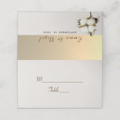 Modern Gold Wedding Place Card Plaatskaartje (Buitenkant ongevouwen)