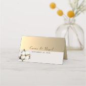 Modern Gold Wedding Place Card Plaatskaartje (Achterkant)