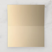 Modern Gold Wedding Place Card Plaatskaartje (Binnenkant ongevouwen)