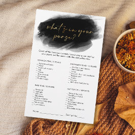 Modern Gold Whats in je tas Vrijgezellenfeest spel