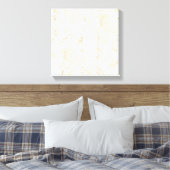 Modern Gold White Floral Doodles line art Canvas Afdruk (Insitu (Slaapkamer))