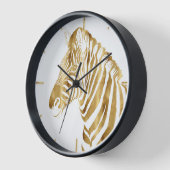 Modern Gold White Zebra Animal Safari Design (Hoek)