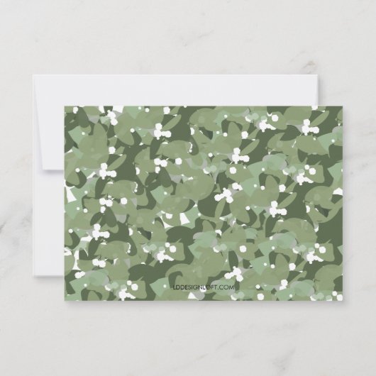 Modern Gold Wreath | Joy | Kerstfoto Kaart (Achterkant)