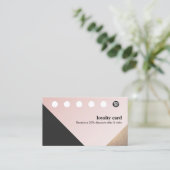 Modern Gold, zwart, roze Geometric 6 Punch Loyalty (Staand voorkant)