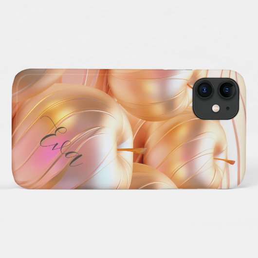 Modern Golden Apples, Roos Gold, Case-Mate iPhone Case (Achterkant (horizontaal))