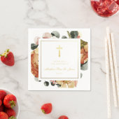 Modern Golden Autumn Baptism Christening Servet (Insitu)