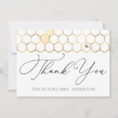 Modern Golden Bee Bedankt (Voorkant)