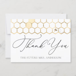 Modern Golden Bee Bedankt