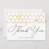 Modern Golden Bee Bedankt (Voorkant)