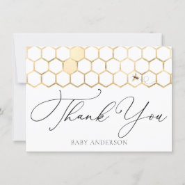 Modern Golden Bee Bedankt