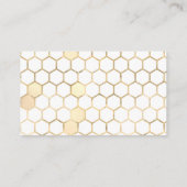 Modern Golden Bee Books for Baby Request Informatiekaartje (Achterkant)