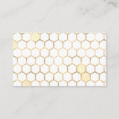 Modern Golden Bee Diaper Raffle-kaart Informatiekaartje (Achterkant)