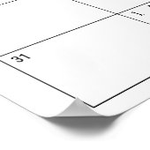 Modern Golden Bee Shower - Vervaldatum denk Poster (Hoek)