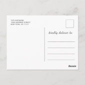 Modern Golden Black Graduation Party Invitation Briefkaart (Achterkant)