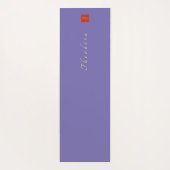 Modern Golden Blue Bee Yogamat (Achterkant)