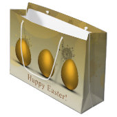 Modern Golden Easter Eggs Large Cadeautasje (Voorkant Gekanteld)