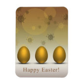 Modern Golden Easter Eggs Magneet (Verticaal)
