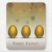 Modern Golden Easter Eggs Muismat (Voorkant)