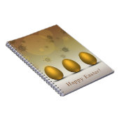 Modern Golden Easter Eggs Notitieboek (Rechterzijde)