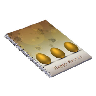 Modern Golden Easter Eggs Notitieboek