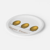 Modern Golden Easter Eggs Papieren Bordje (Gekanteld)