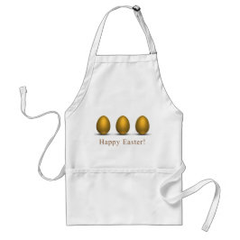 Modern Golden Easter Eggs Standaard Schort