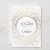 Modern Golden Folie Boho Elegant Snow Photo Birth (Achterkant)