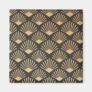 Modern Golden Gatsby-patroon Magneet