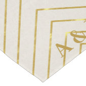 Modern Golden Geometric Design Monogram Weddenscha Medium Tafelloper (Hoek)