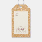 Modern Golden Girly  Cadeaulabel (Achterkant)