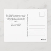 Modern Golden Holiday PHOTO kerstgroet Briefkaart (Achterkant)