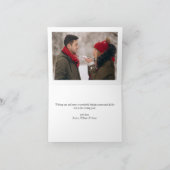 Modern Golden Kerstmis 4 PHOTO-groet Feestdagen Kaart (Binnen)