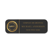 Modern Golden Logo Corporate Professional Employee