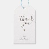 Modern Golden Minimalist dank u cadeau Labels Cadeaulabel (Voorkant)