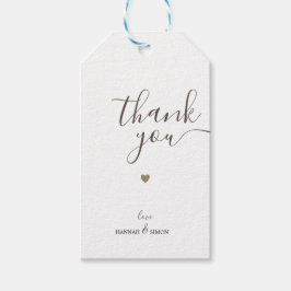 Modern Golden Minimalist dank u cadeau Labels Cadeaulabel