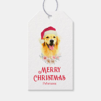 Modern Golden Retriever eenvoudig hondenliefhebber Cadeaulabel