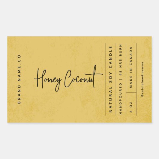 Modern Golden Rustic Label (Voorkant)