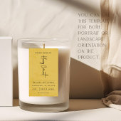 Modern Golden Rustic Label